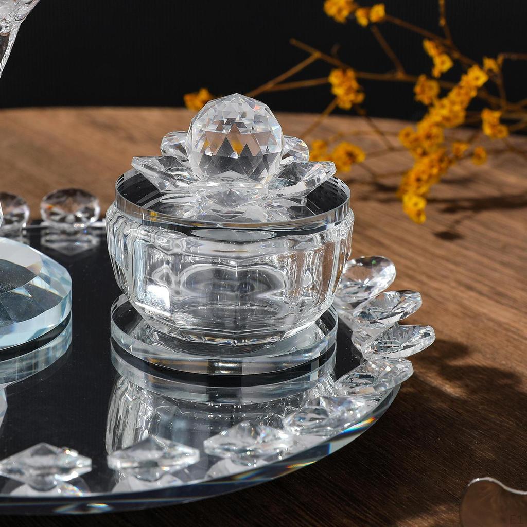 Glass Incense Burner Set, Arabian Holder, with Tong, Attractive, Tabletop Ornament