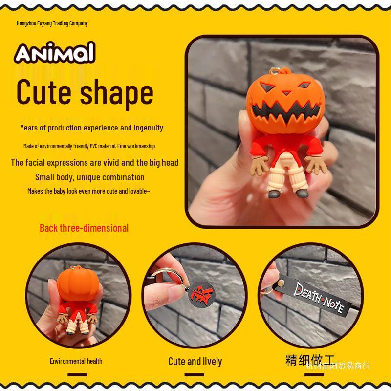 Nightmare Before Christmas Kürbis Totenkopf Schlüsselanhänger - Alberne Halloween Streich Anhänger