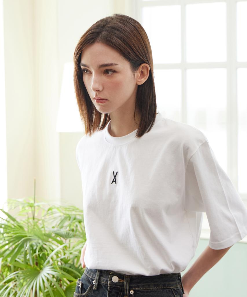 Bajal Va 3D Logo Short Sleeve T-Shirt White