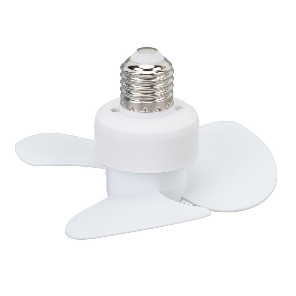 Socket Mini Fan E27 E26 Caliber Silent Screw In Small Fan for Bedroom Living Room Kitchen Office