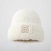 Korean New Winter Hat for Women's Big Head Wing Letter Wool Hat Imitation Mink Hair Autumn and Winter Warm Knit Hat Trend
