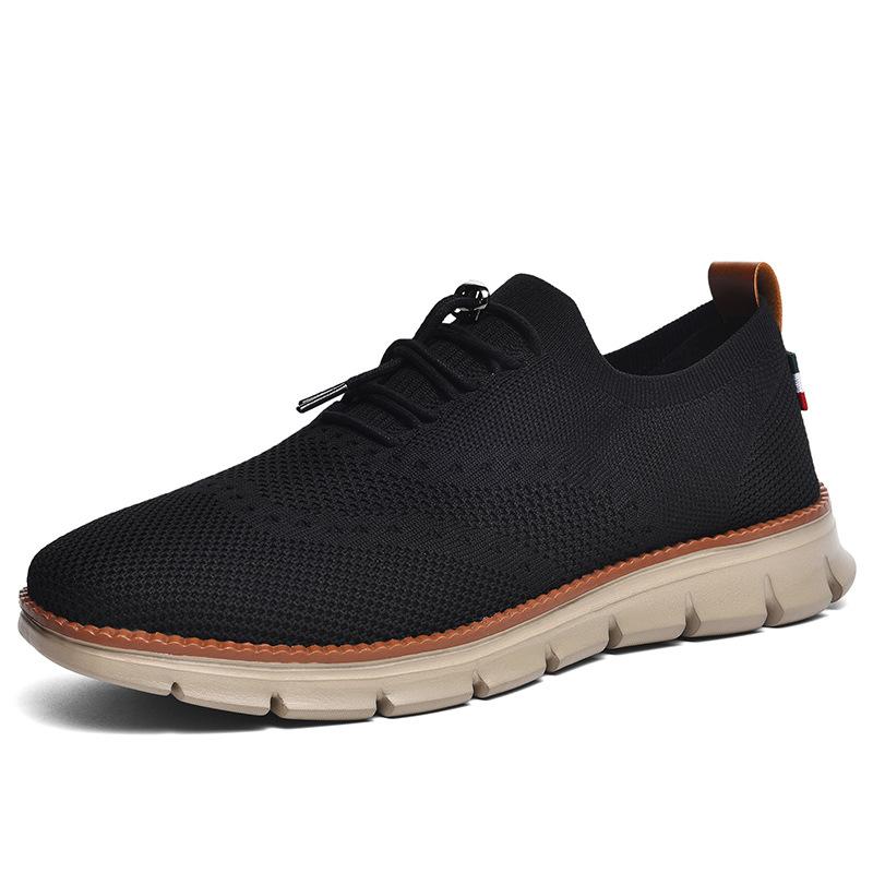 Casual comfortable breathable mesh fly-woven shoes travel shoes spring, summer and autumn classic extra large size shoes