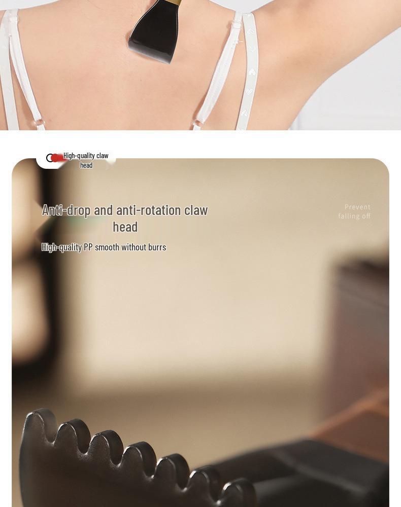 Satisfaction Guaranteed: Extendable Anti-Rotation Stainless Steel Back Scratcher with Double Rod Grip