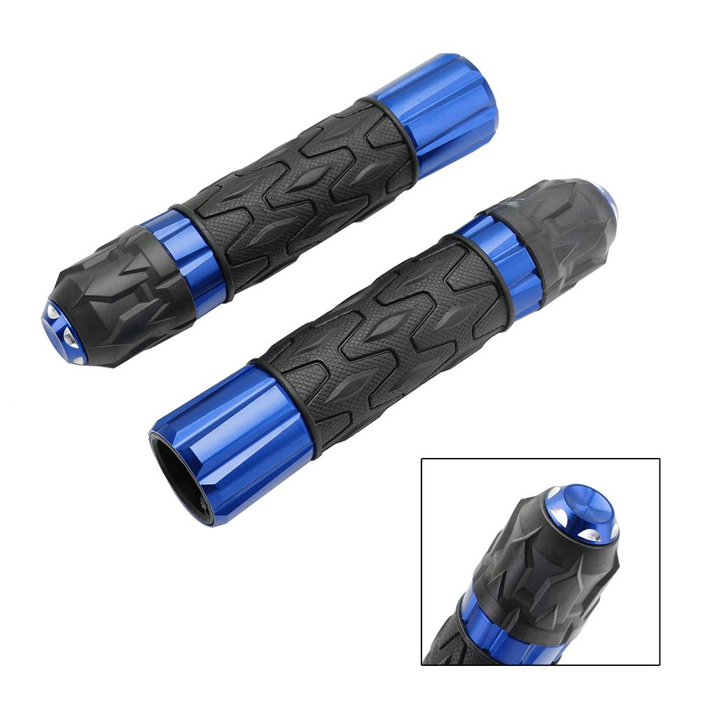 7/8"/22Mm Motorcycle Handle Bar Hand Grips Cnc Universal Red For Motorcycles