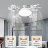 Integrated LED Ceiling Fan Light with E27 Screw for Restaurants and Homes
