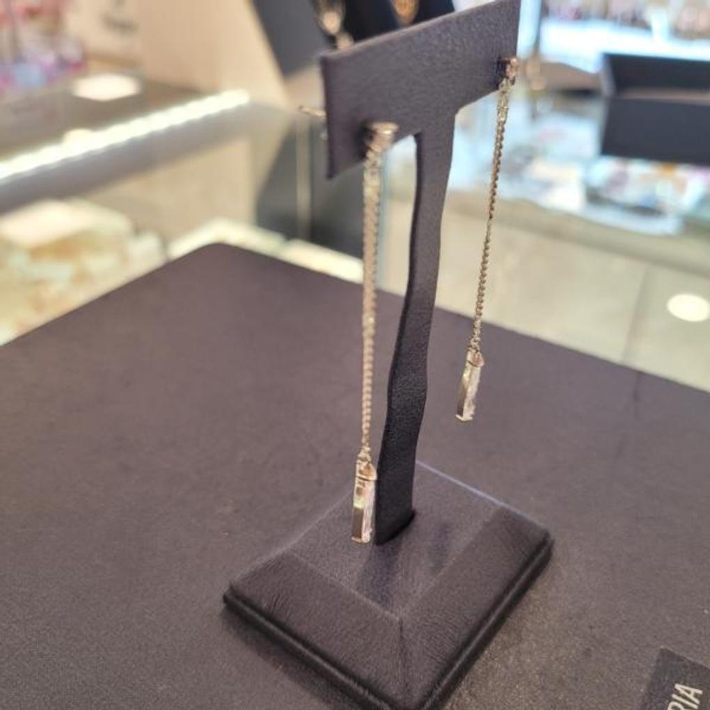 ARTRIA Waterdrop Cubic Drop E Crystal Earrings PPAERCR0001WHF