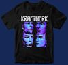 KRAFTWERK Band Krátký rukáv Bavlna Černá Všechny velikosti Dárek OM46 Unisex Tričko