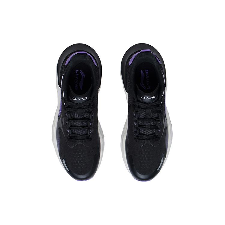 Li Ning Yufeng Reflective Cushioning Rebound Low top Running Shoes Women's Black ARSS014-1