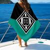 Mönchengladbach Wappen Strandtuch - Weiche, Saugfähige Mikrofaser, Leicht, Ideal für den Strand, Partys, Reisen, Camping Fanartikel