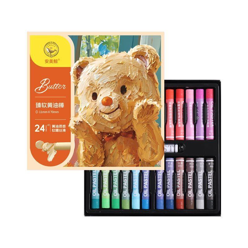 

24/36/48-color Soft Butter Stick Is Delicate and Silky for Creation of Paper Canvas Wood and Multiple Media