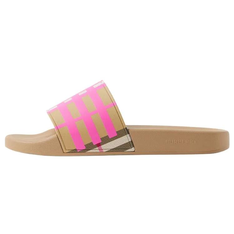 Burberry Women's Check Slide 'Bubblegum Pink' (Unisex) Slide Slippers 80723731