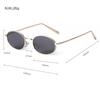 Trendy Retro Metal Oval Sunglasses for Women Men Brand Designer 90s Fashion Vintage Round Sun Glasses Classic Green Shades S9535