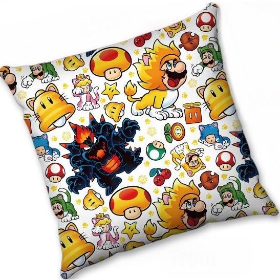 Super Mario Anime Printed Removable Washable Pillows Cushions 45*45cm (include core)