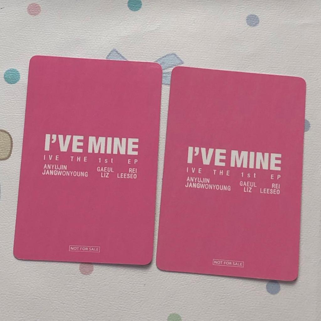 [USED] IVE I'VE MINE Wonyoung Offline Limited Event Trading Cards (2 Cards)