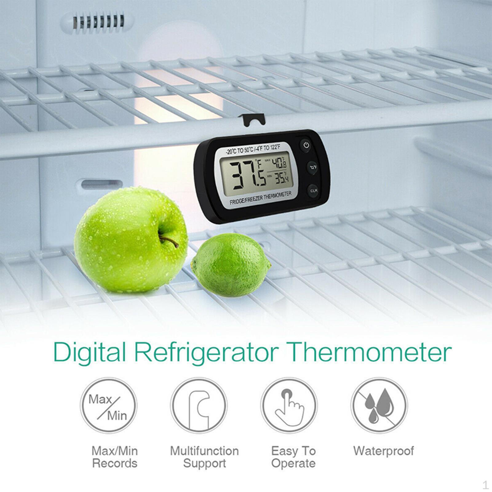 Digital Fridge Temperature Monitor with Probe indoor and outdoor for Kitchen