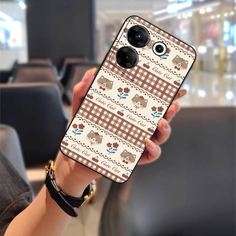 Silicone Durable Phone Case For Tecno Camon20 Pro 5G/CK8n Full Wrap Phone Pouch Cartoon Fashion Design Back Cover Cute
