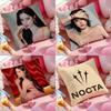 Fashion Luxury N-NoctaS-S Cushion Cover Anti-dustmite Pillowcase Invisible Zipper Silky Short Plush Sofa Cushion Cover