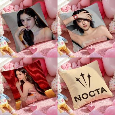 Fashion Luxury N-NoctaS-S Cushion Cover Anti-dustmite Pillowcase Invisible Zipper Silky Short Plush Sofa Cushion Cover