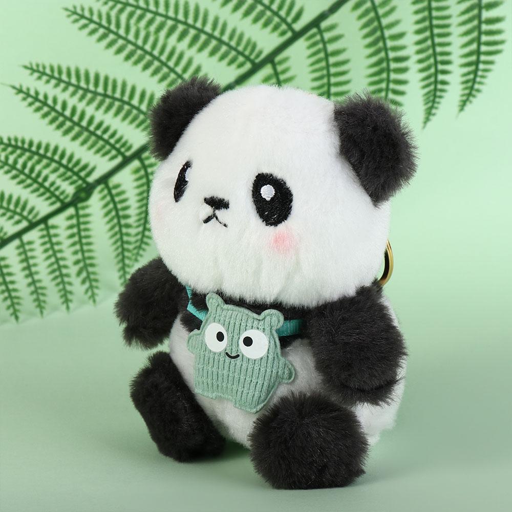 Plush Cute Panda Keychain PP Cotton  Trend   Christmas Gift