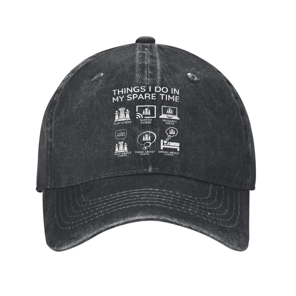 Vintage Things I Do In My Spare Time Go Fishing Baseball Caps Unisex Distressed Cotton Snapback Hat Outdoor All Seasons Hats Cap