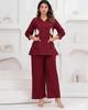 Women Cotton Slub Kurti with Palazzo Set Indian Designer Ethnic Kurta Cord Set