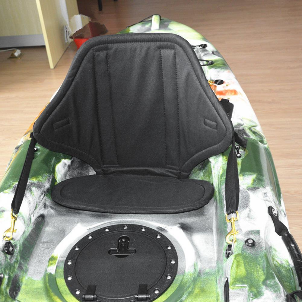 Adjustable Backrest Boating Seat Waterproof Pad Cushioned Back Support for Kayaking Canoeing Drifting Rafting