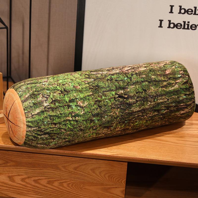 30/50cm Baumstumpf Plüschkissen Gefüllt Simulation Ahorn Weide Langes Kissen Plüschtier Rückenstütze Schlafbegleiter Geschenk