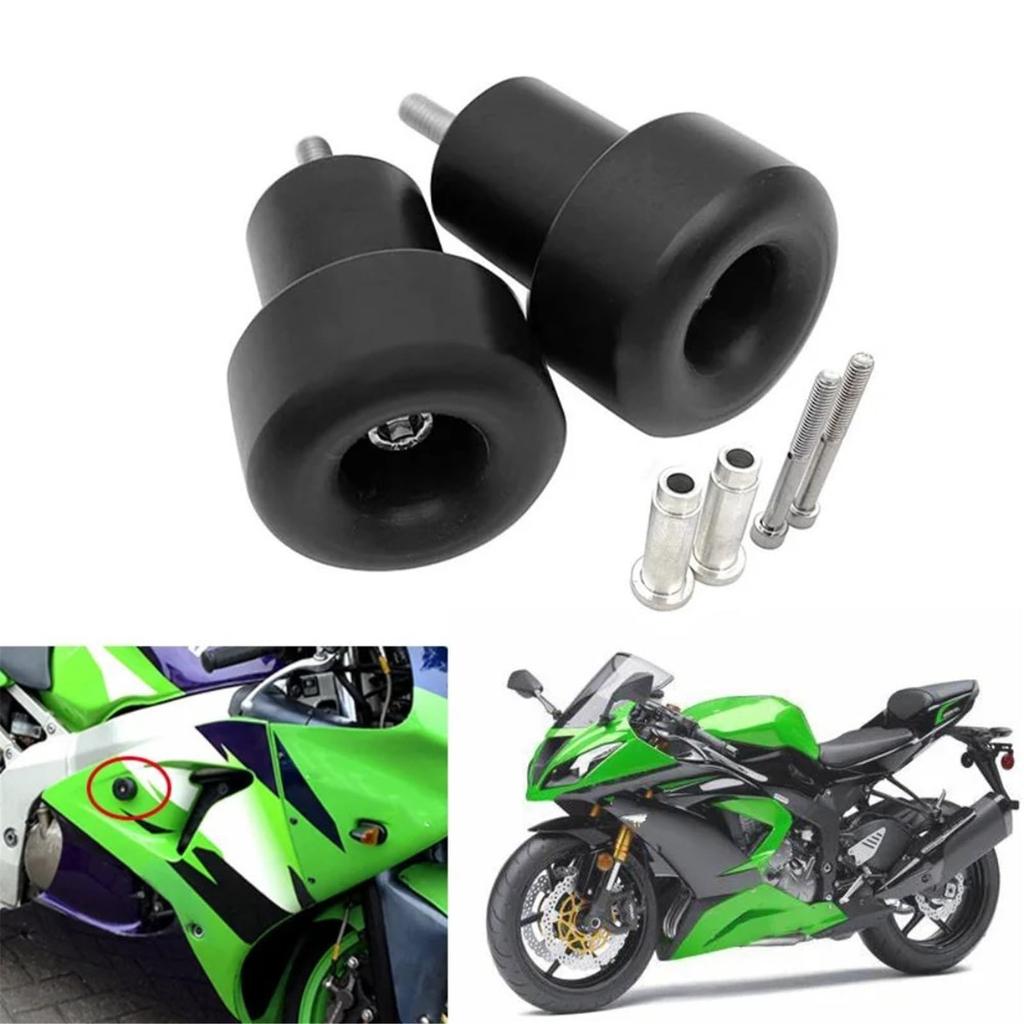 Motorcycle Frame Slider Compatible With For ZX6R 1998-2002 For ZX9R 1998-2003 For ZX12R 2001-2004 Bike Frame Slider Crash Drop Protection