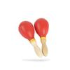 Set of 2 RegiProb Maracas, Plastic and Wooden, Perfect for Karaoke, Percussion, and Party Supplies (Red)