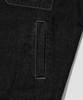 Agod Stone Washed Crop Denim Jacket [Black]