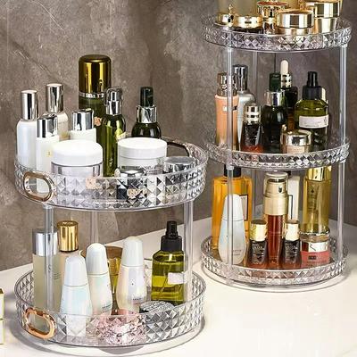 Leichte Luxus-Kommode, drehbar, für Kosmetika, Aufbewahrung, Regal, Box, Toilette, Tischplatte, Parfüm, Hautpflegeprodukte, Regal