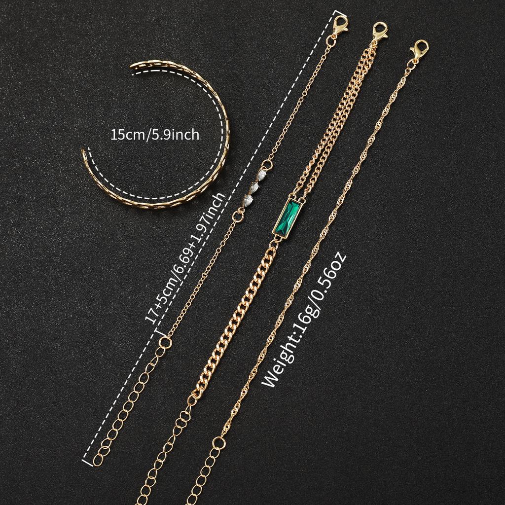 5ks/sada Dámské luxusní vynikající hodinky Módní retro křemenné analogové hodinky se sadou náramků Dárek pro dívky (Krabice není součástí dodávky)