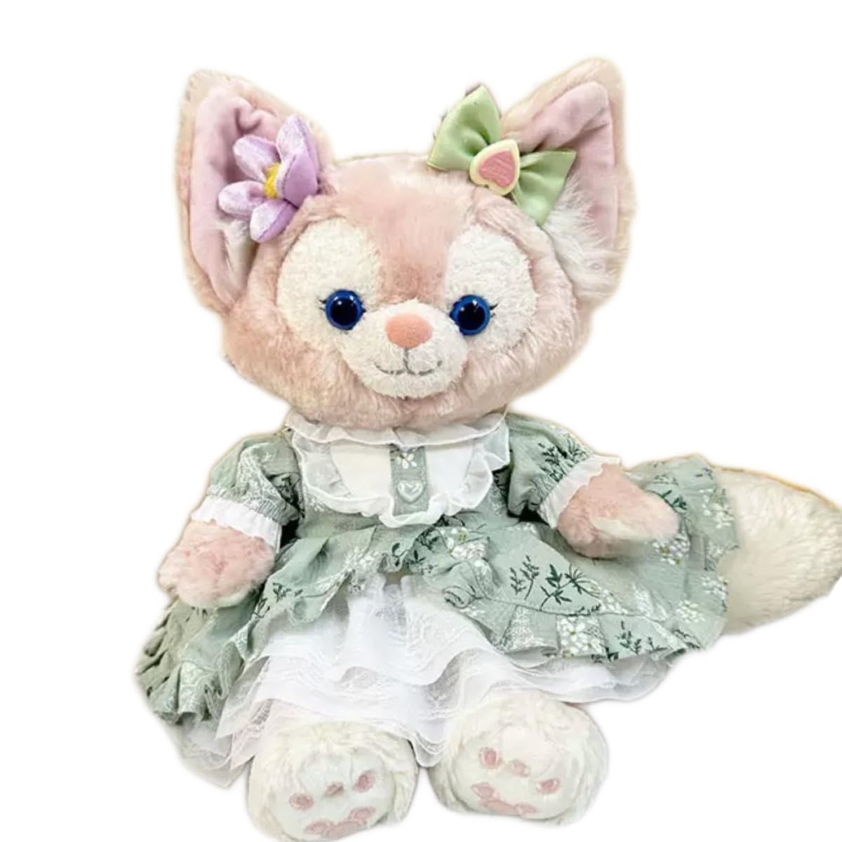 

Rinabell Costume for Small Plush Toy, Stellar Cookie Ann Outfit, Floral Mint Green Dress with Ribbon