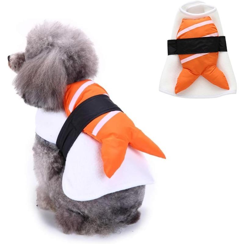 

Halloween Cosplay Clothes Pet Dog Costume Funny Dog Outfits Fish Food Pet Costume Cat Puppy Breathable Party Outfit Christmas S
