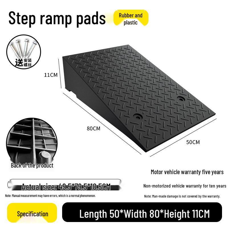 Rubber Curb Ramp for Cars and Household Steps