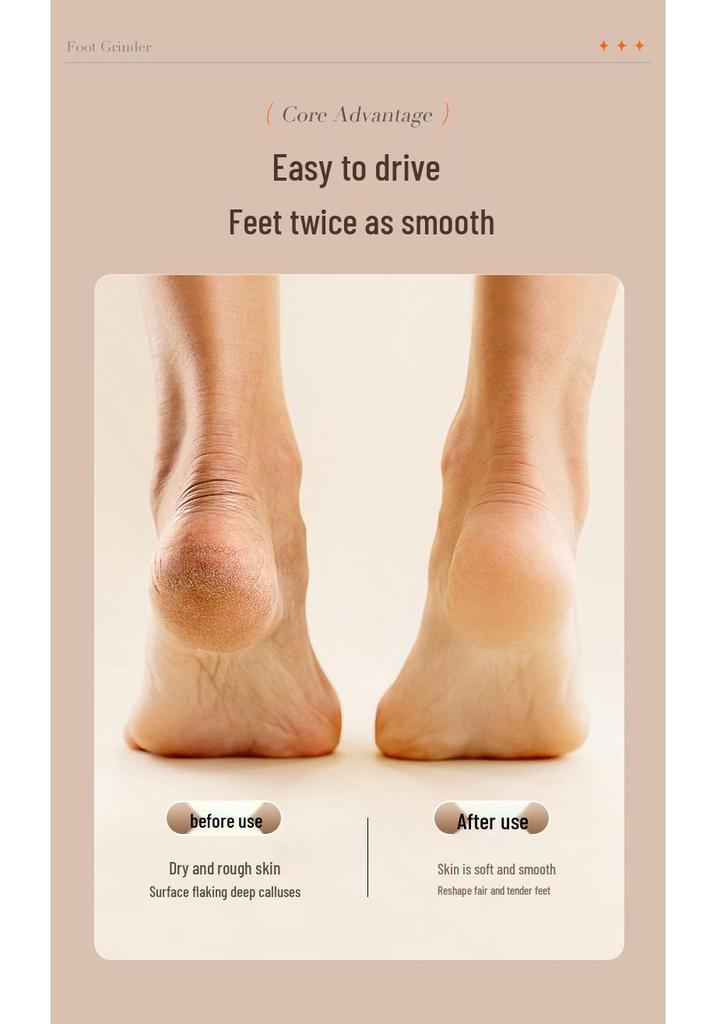 Electric Pedicure Tool: Automatic Foot File for Dead Skin and Calluses