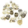 100 Pcs Hair Beads Loose Coil Hair Jewelry For Braid Hair Rings Dreadlock Bead Braid Rings Hair Clip Braid Clip