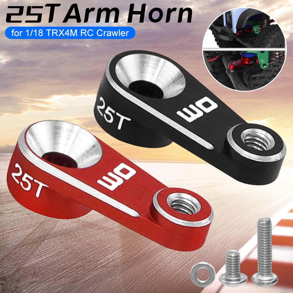 25T Tooth Servo Horn Steering Arm Steering Servo Horn Arm Extension Horn for 1/18 TRX4M RC Crawler for TRX4M RC Crawler