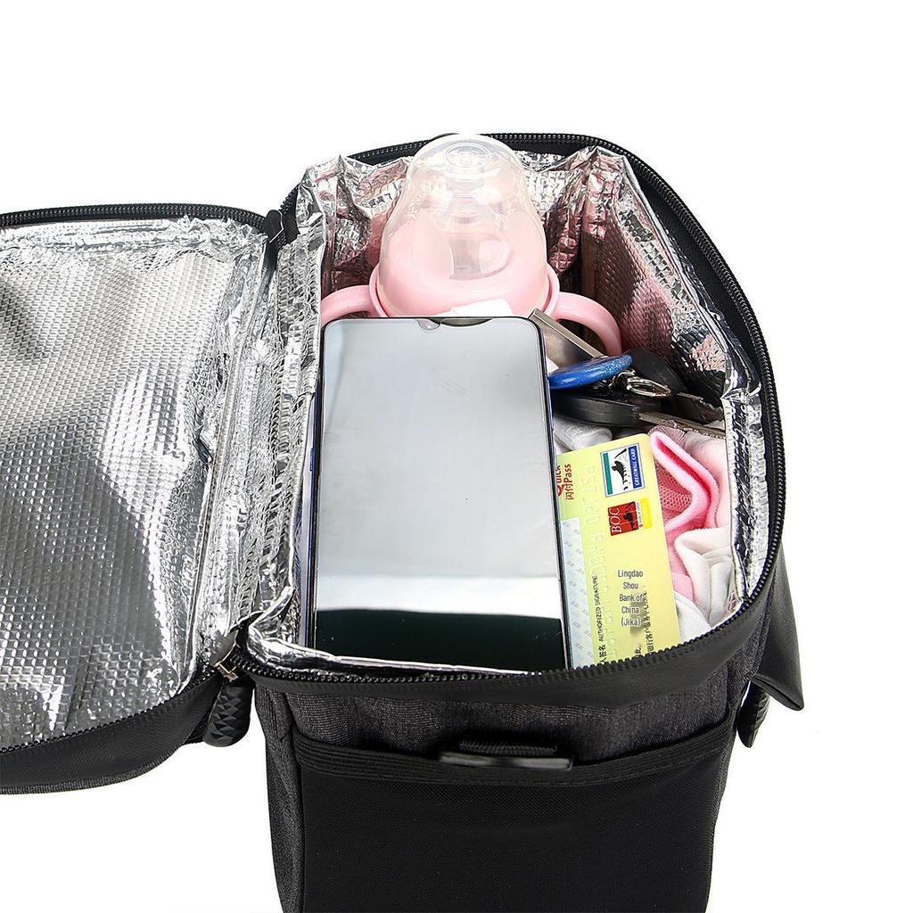 Water-Repellent Handlebar Bag: Insulated Front Bag for Bicycle, Electric Vehicle, and Motorcycle