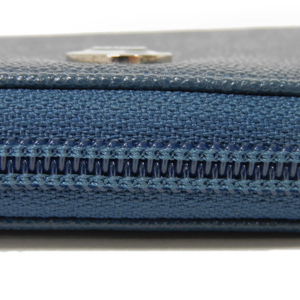 Used 10097 COCO Button Coin Purse A84061 7943 Excellent Condition CC Mark Zip Around 22nd Series COCO Mark Caviar Skin