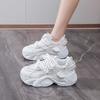 Fashion Thick Heel Round Toe Sneakers Shoes Women Woven Women's Shoes Size 35 Low Boots Woman Sport Newest High Tech Sapatos