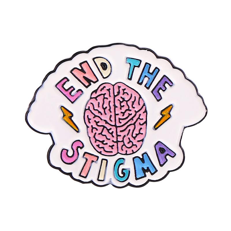 

Colorful Brain Trendy Brooch Featuring Alloy Design For Unique Outfits And Fashion Accessories XZ6894