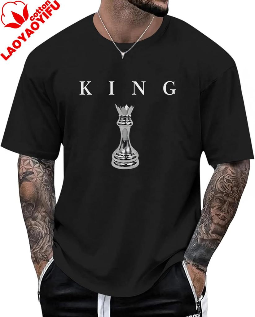 Unisexs King Chess Shirt Graphic Tees Designer Printed T Shirts for Unisex Urban Letter TShirt Streetwear Vintage Plus Size Tops