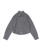 CARGOBROS FOR WOMAN Striped Crop Long Sleeve Shirt (Black)