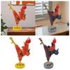 Kung Fu Chicken Figurine Modern Traditional Creative Rooster Statue Resin Sculpture for Fireplace Cabinet Entryway Desk Tabletop