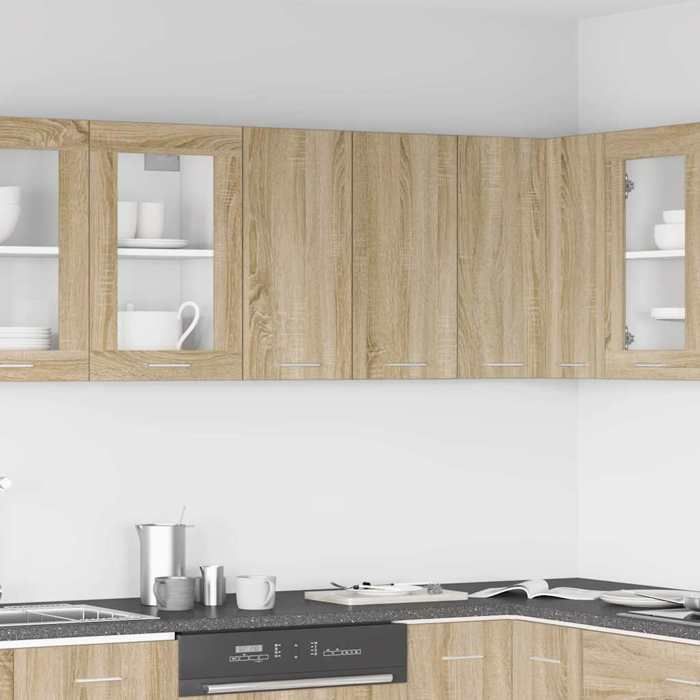 VidaXL Wall-mounted Cabinet "Lyon" Sonoma Oak 60 X 31 X 60 Cm Engineered Wood 849620