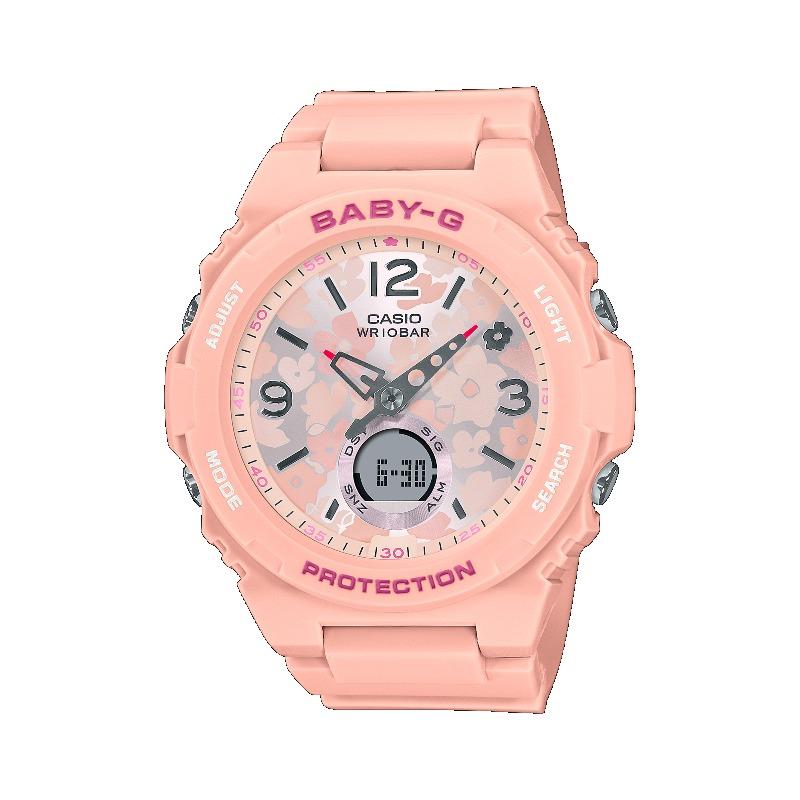 

Casio Baby-G Women s Resin 100M Water Resistant Analog Shock Resistant Quartz Watch BGA-260FL-4A красный