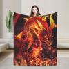 Monster Hunter Wilds Flannel Blanket Winter  Soft Durable Throw Blanket for Couch Chair Fashion Bedspread Sofa Bed Cover