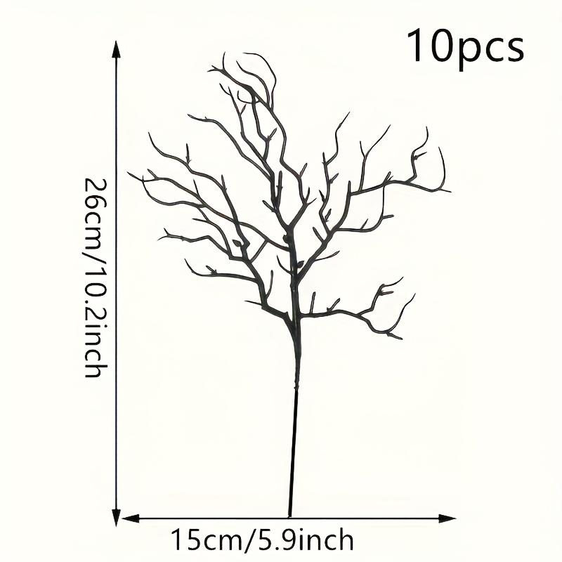 [Christmas] 10pcs Deer Antler Artificial Branches - Versatile Faux Plant Stems for Home & Garden Decor, Perfect for Halloween, Christmas, Easter Celeb