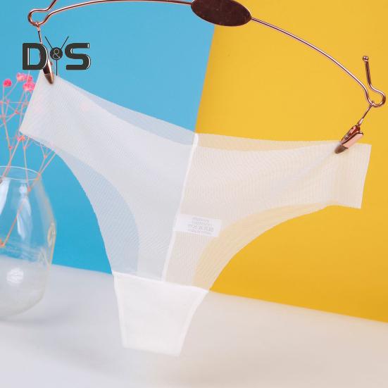 Women Panties Low Waist Ultrathin Solid Color Breathable Mesh Stretchy Soft Anti Septic Moisture Wicking Lady Underpants Briefs